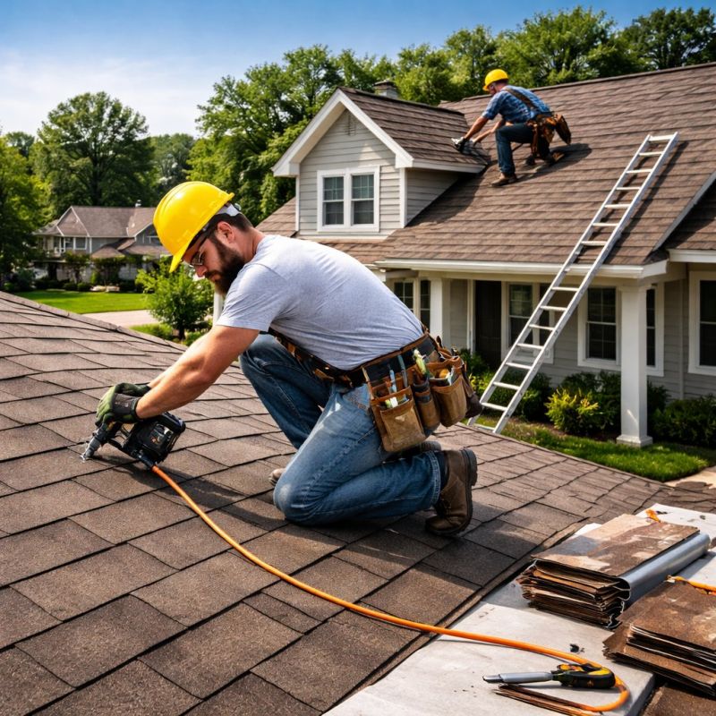 Asphalt Shingle Roof Installation in Framingham, MA